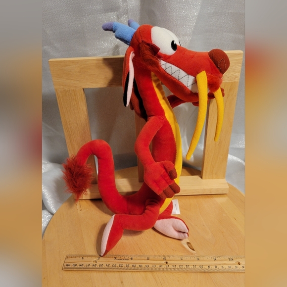 Original Disney Store Mulan Mushu Dragon Plush Stuffed Animal - Picture 5 of 14